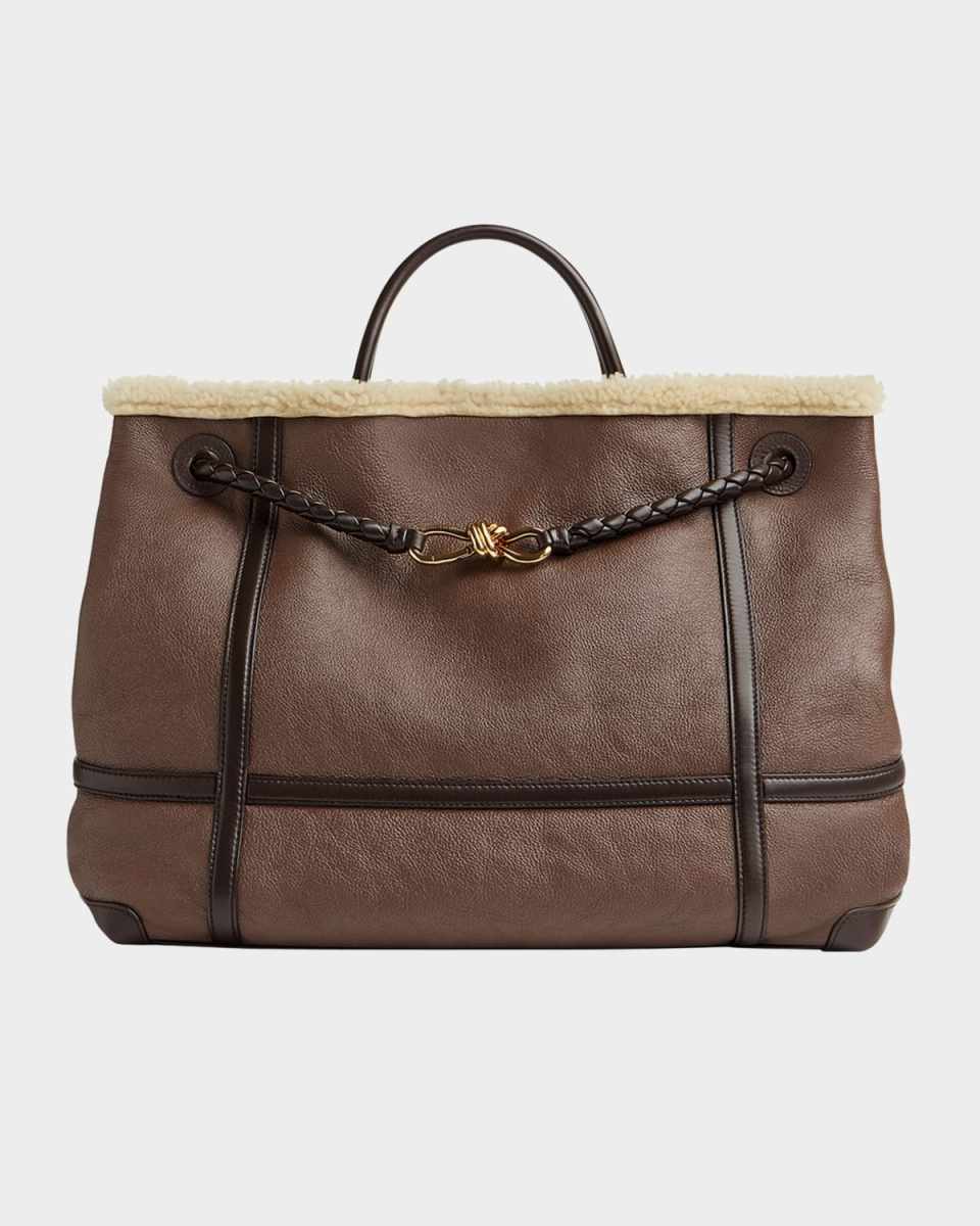 Large Andiamo Lamb Fur Tote Bag